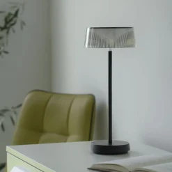 Lampe De Table Leuchten-Direkt Dora Led Noir, 1 Lumiere