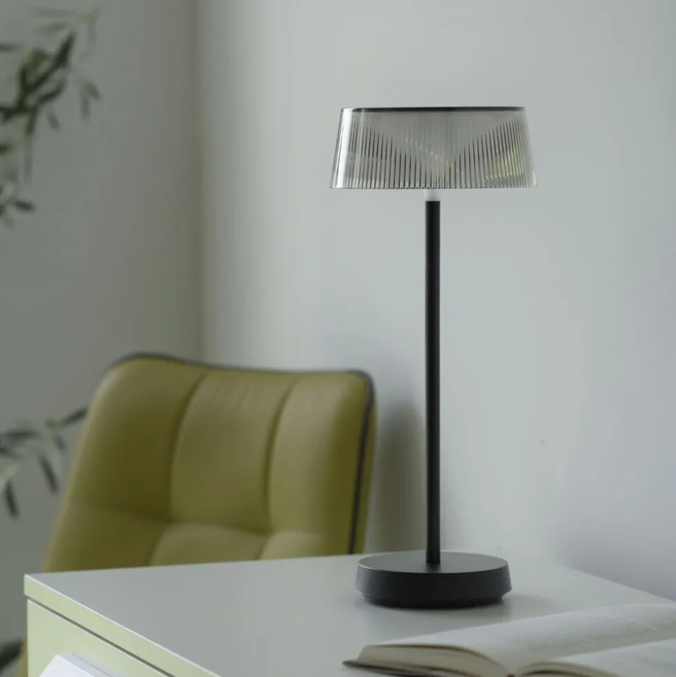 Lampe De Table Leuchten-Direkt Dora Led Noir, 1 Lumiere