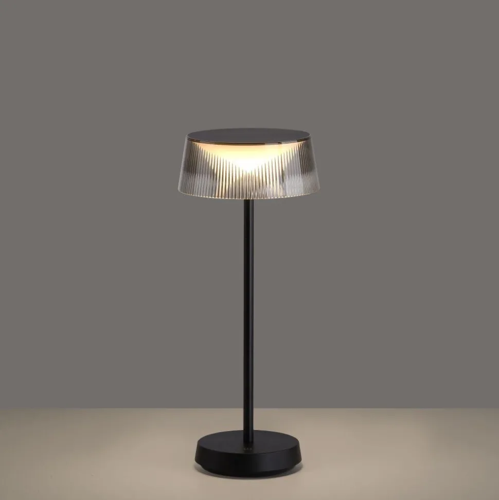 Lampe De Table Leuchten-Direkt Dora Led Noir, 1 Lumiere