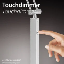 Lampe De Table Leuchten-Direkt Dora Led Noir, 1 Lumiere