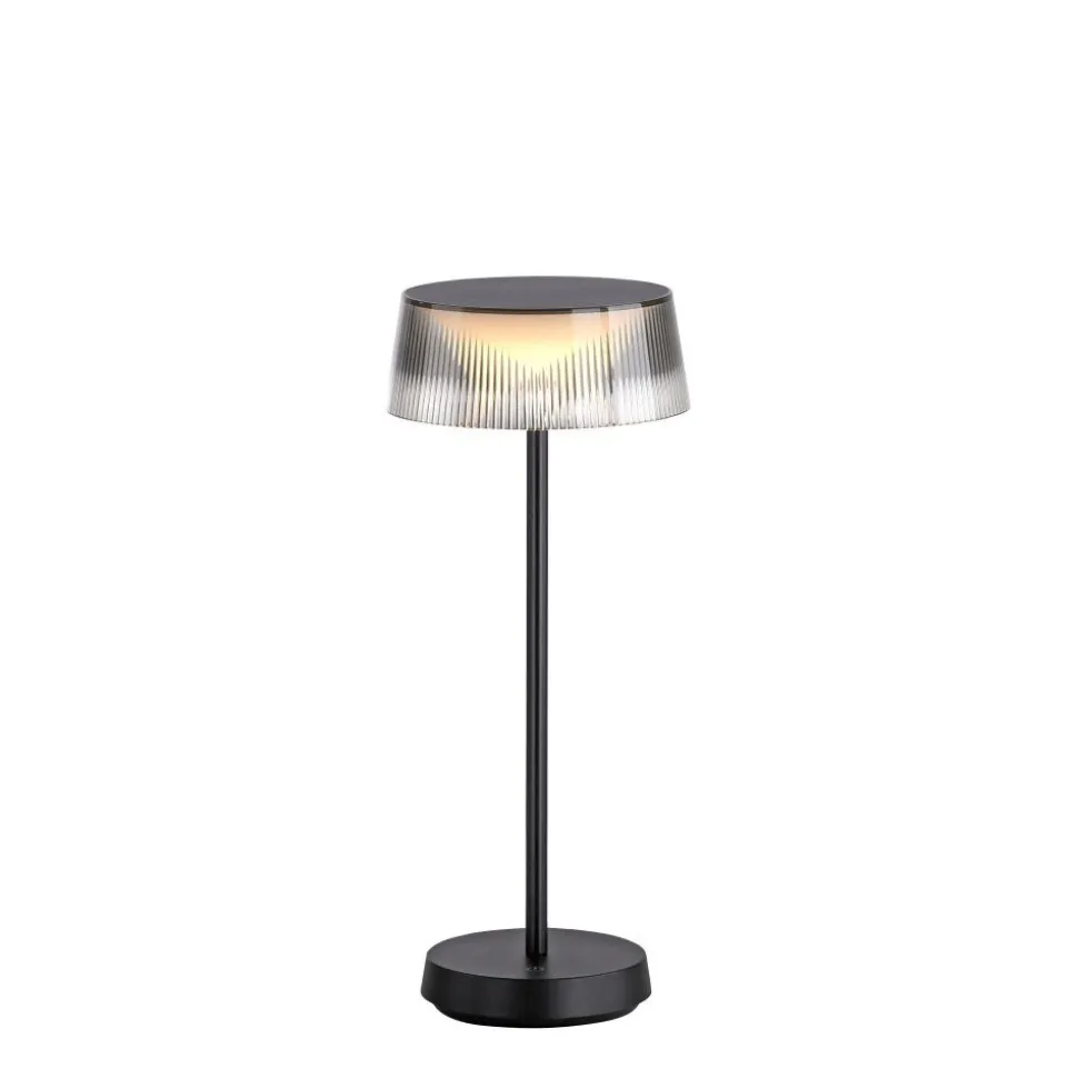 Lampe De Table Leuchten-Direkt Dora Led Noir, 1 Lumiere