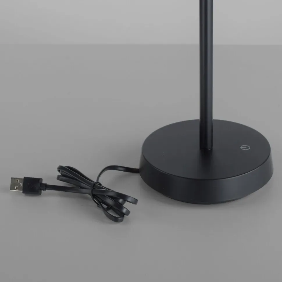Lampe De Table Leuchten-Direkt Dora Led Noir, 1 Lumiere