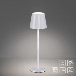 Lampe De Table Leuchten-Direkt Euria Led Blanc, 1 Lumiere