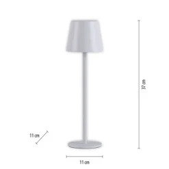 Lampe De Table Leuchten-Direkt Euria Led Blanc, 1 Lumiere