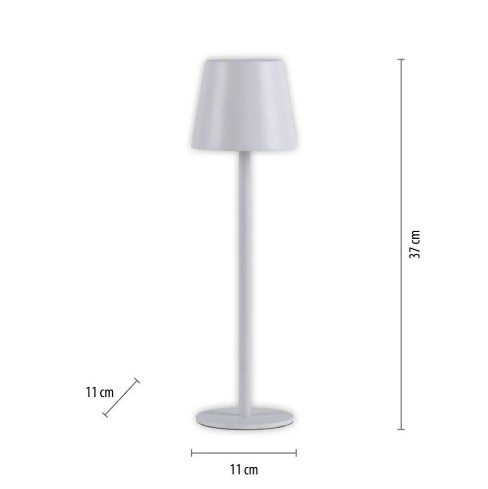Lampe De Table Leuchten-Direkt Euria Led Blanc, 1 Lumiere