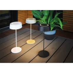 Lampe De Table Lutec Cocktail Led Blanc, 1 Lumiere