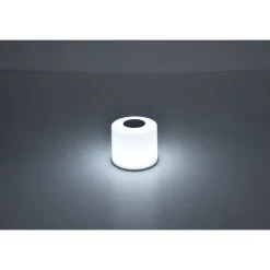 Lampe De Table Lutec Noma Led Blanc, 1 Lumiere, Changeur De Couleurs