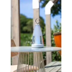 Lampe De Table Lutec Pepper Led Blanc, 1 Lumiere, Changeur De Couleurs