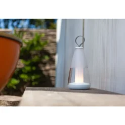 Lampe De Table Lutec Pepper Led Blanc, 1 Lumiere, Changeur De Couleurs