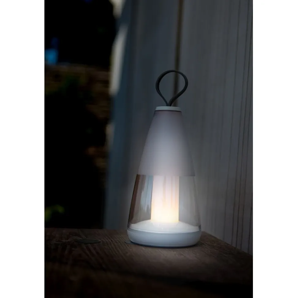 Lampe De Table Lutec Pepper Led Blanc, 1 Lumiere, Changeur De Couleurs