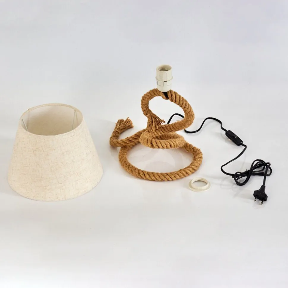Lampe De Table Makondo Brun, 1 Lumiere