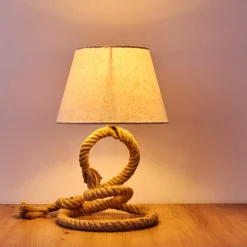 Lampe De Table Makondo Brun, 1 Lumiere