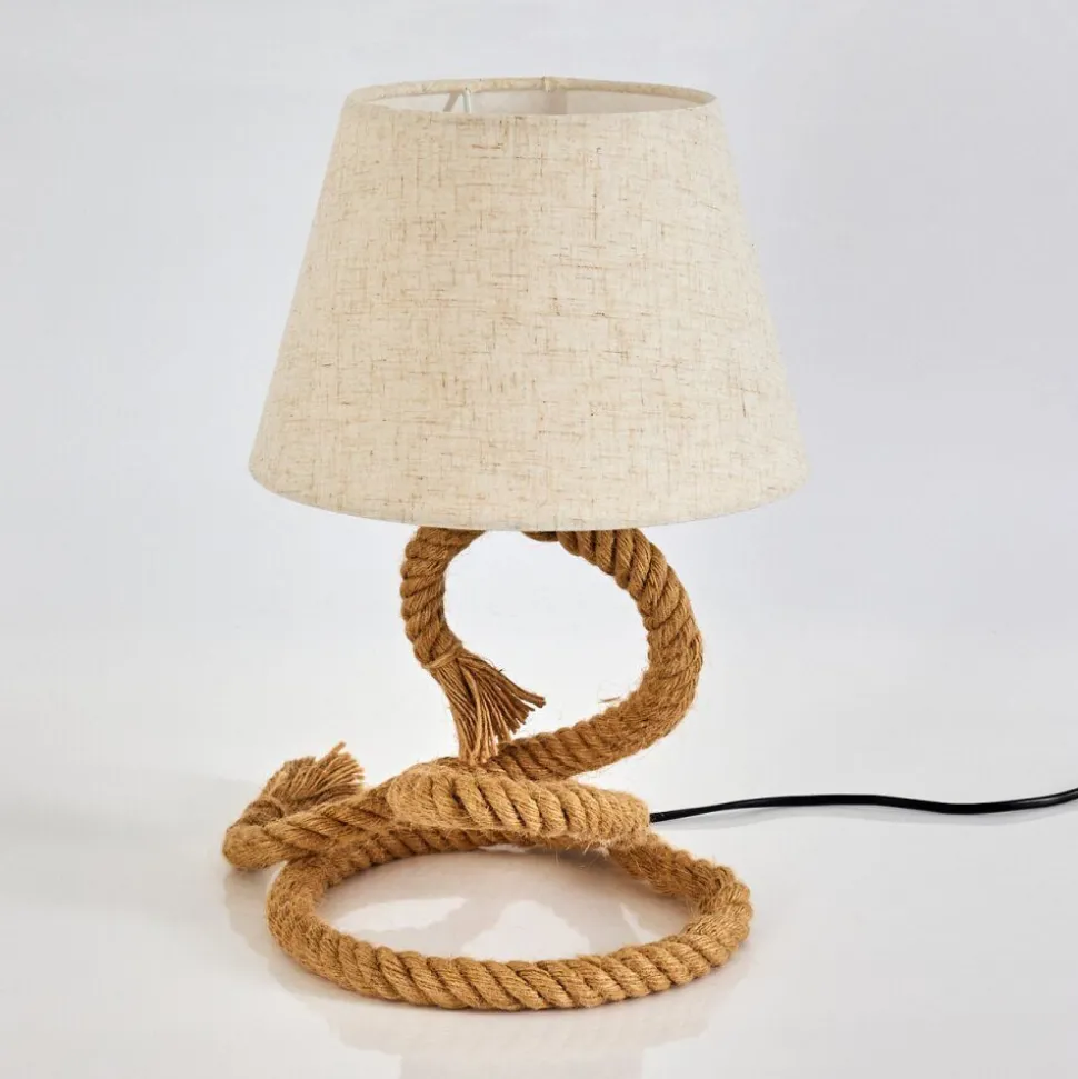 Lampe De Table Makondo Brun, 1 Lumiere