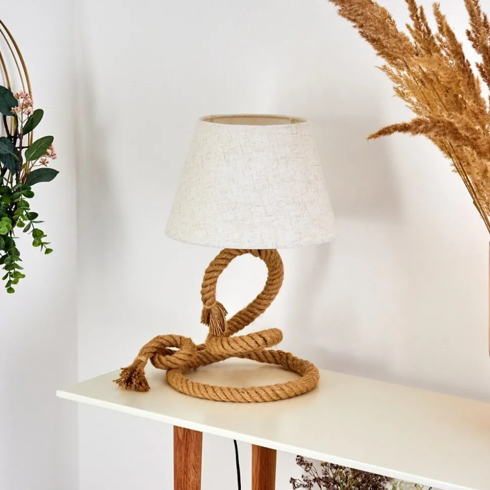 Lampe De Table Makondo Brun, 1 Lumiere