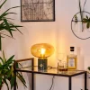 Lampe De Table Maoro Vert, Laiton, 1 Lumiere