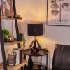 Lampe De Table Marang Cuivre, Noir, 1 Lumiere
