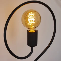 Lampe De Table Mialo Noir, 1 Lumiere