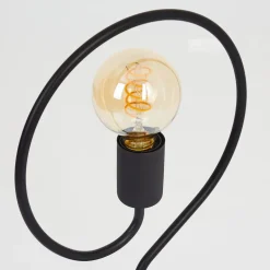 Lampe De Table Mialo Noir, 1 Lumiere