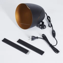 Lampe De Table Mickelsbo Noir, 1 Lumiere