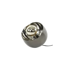 Lampe De Table Mirror Nickel Mat, Noir, 1 Lumiere