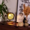 Lampe De Table Ogho Bois Fonce, Noir, 1 Lumiere