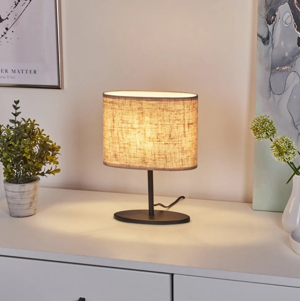 Lampe De Table Oilinki Noir, 1 Lumiere