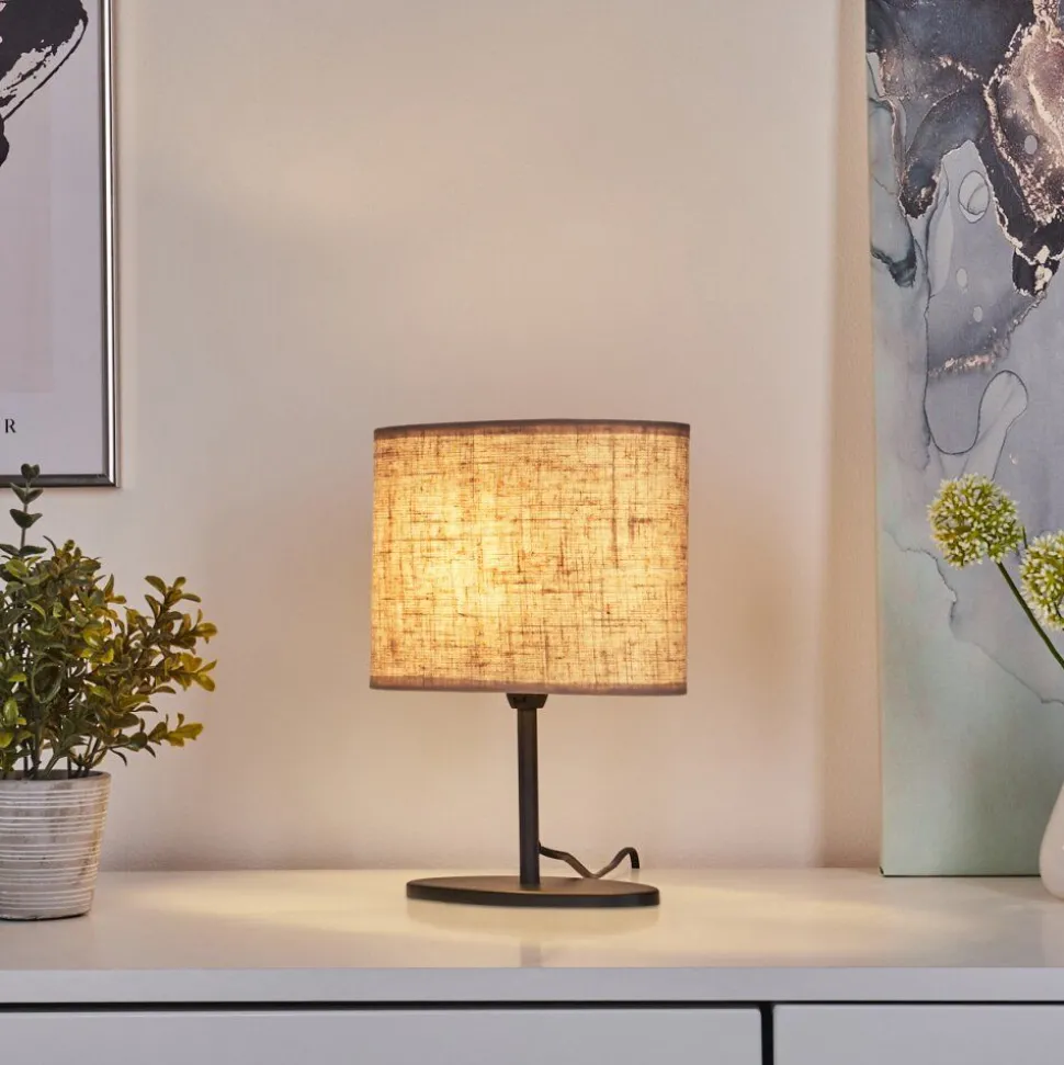 Lampe De Table Oilinki Noir, 1 Lumiere