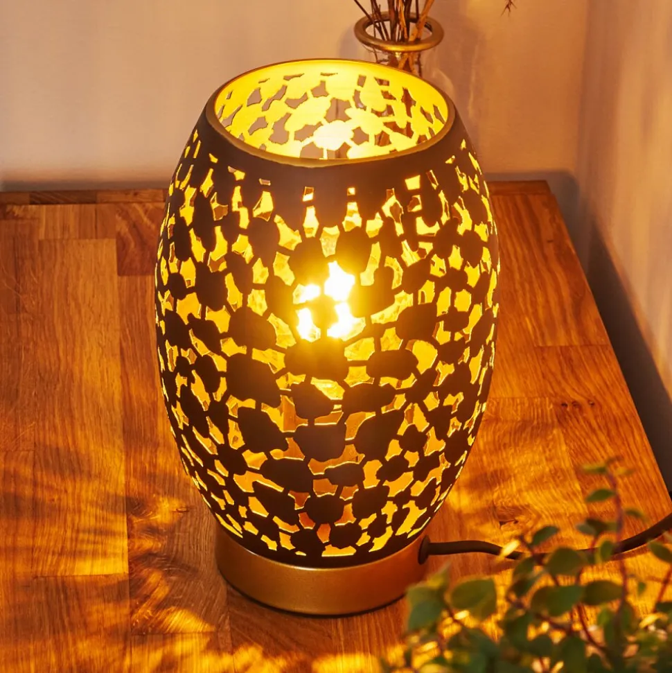 Lampe De Table Saksborg Or, 1 Lumiere