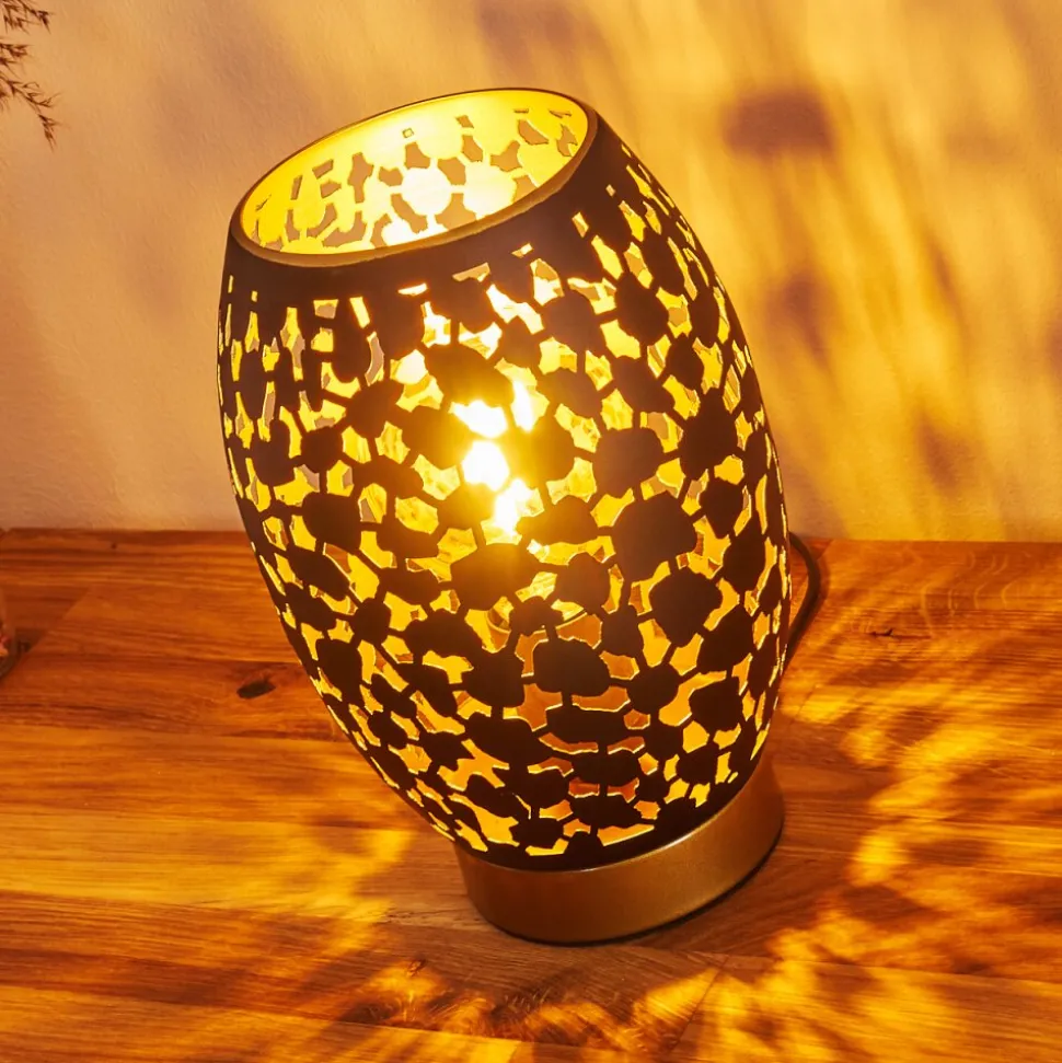 Lampe De Table Saksborg Or, 1 Lumiere