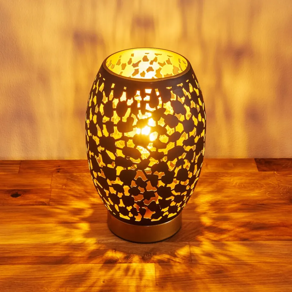 Lampe De Table Saksborg Or, 1 Lumiere