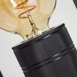 Lampe De Table Salla Noir, 1 Lumiere
