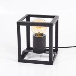 Lampe De Table Salla Noir, 1 Lumiere