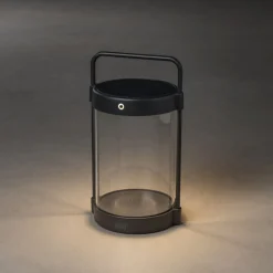 Lampe De Table Solaire Konstsmide Crotone Led Noir, 1 Lumiere