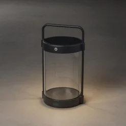 Lampe De Table Solaire Konstsmide Crotone Led Noir, 1 Lumiere