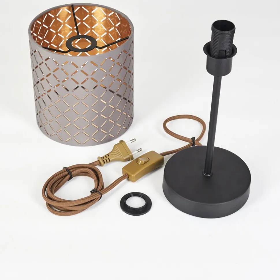 Lampe De Table Tallaboa Noir, 1 Lumiere