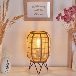 Lampe De Table Tebary Noir, 1 Lumiere