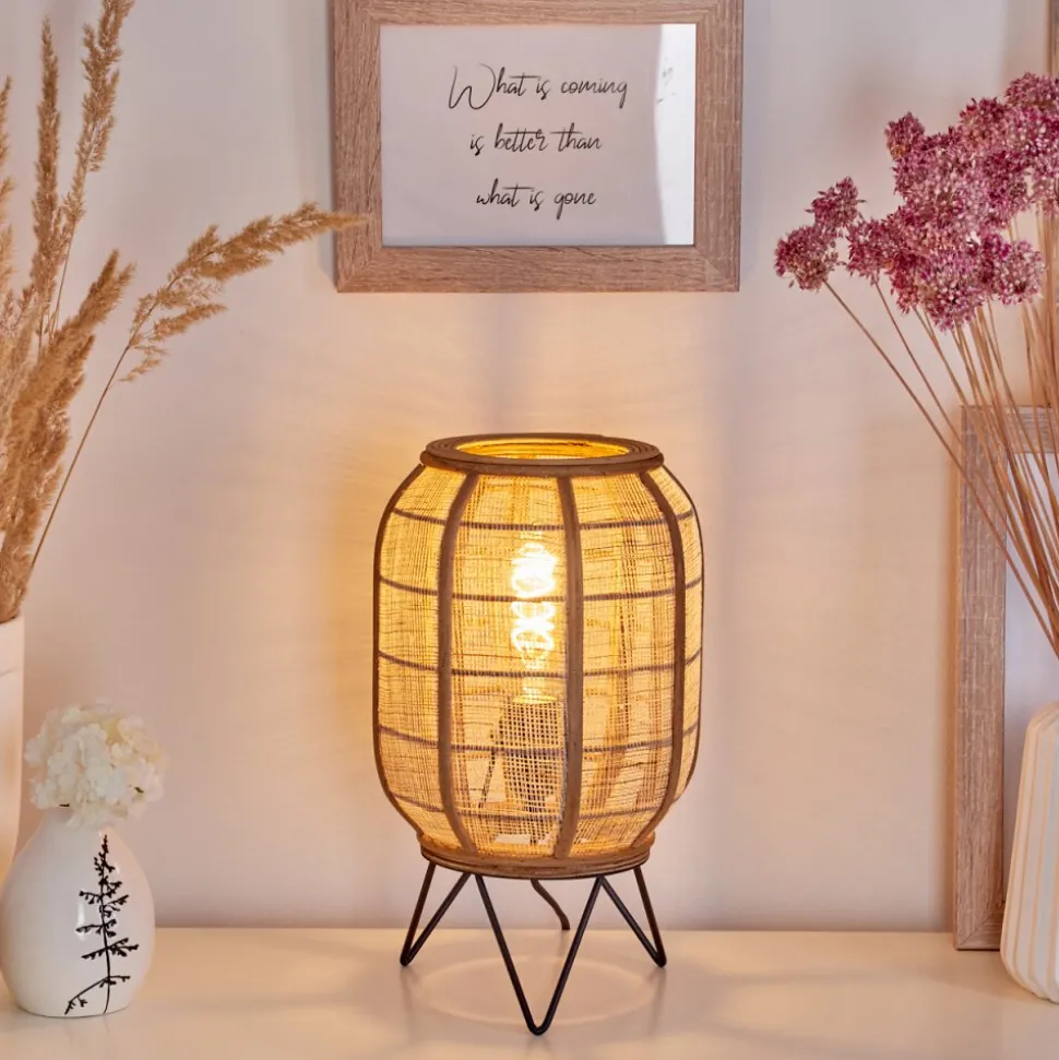 Lampe De Table Tebary Noir, 1 Lumiere