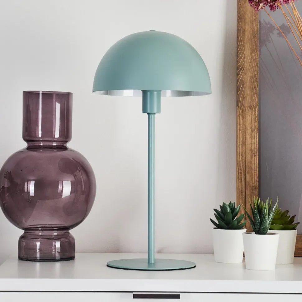 Lampe De Table Tom Kings Vert, Blanc, 1 Lumiere
