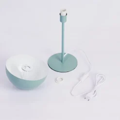 Lampe De Table Tom Kings Vert, Blanc, 1 Lumiere