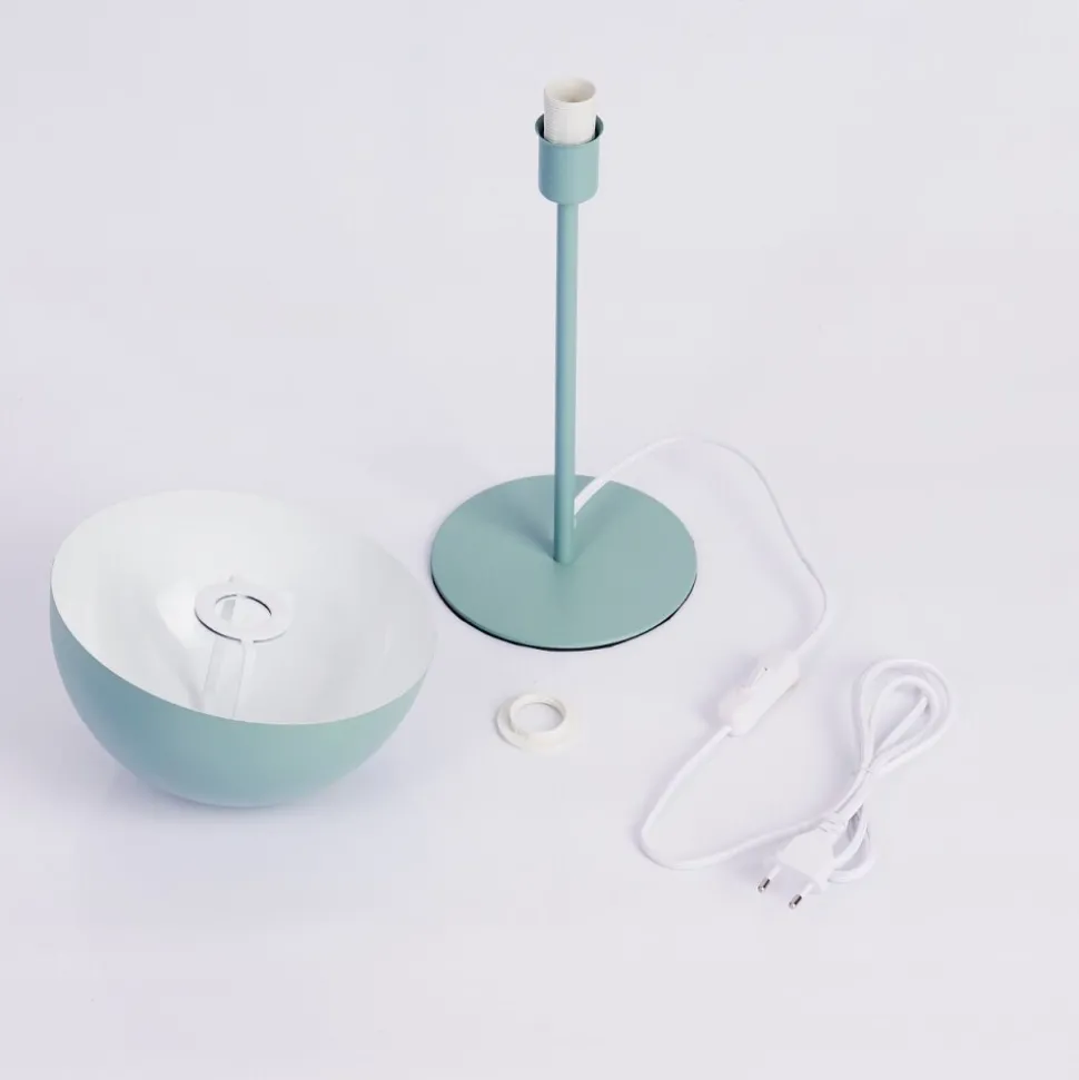 Lampe De Table Tom Kings Vert, Blanc, 1 Lumiere
