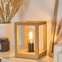 Lampe De Table Torreglia Brun, Noir, 1 Lumiere