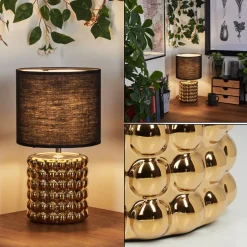 Lampe De Table Varam Or, 1 Lumiere