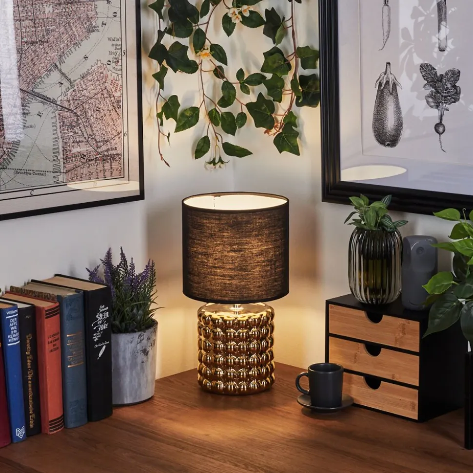 Lampe De Table Varam Or, 1 Lumiere