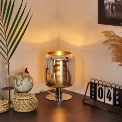Lampe De Table Verasara Chrome, 1 Lumiere