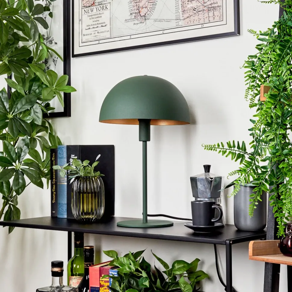Lampe De Table Vivian Vert, 1 Lumiere