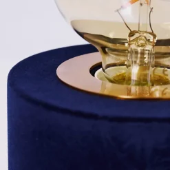 Lampe De Table Weruga Bleu, Or, 1 Lumiere