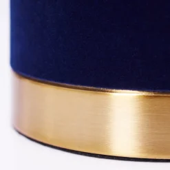 Lampe De Table Weruga Bleu, Or, 1 Lumiere