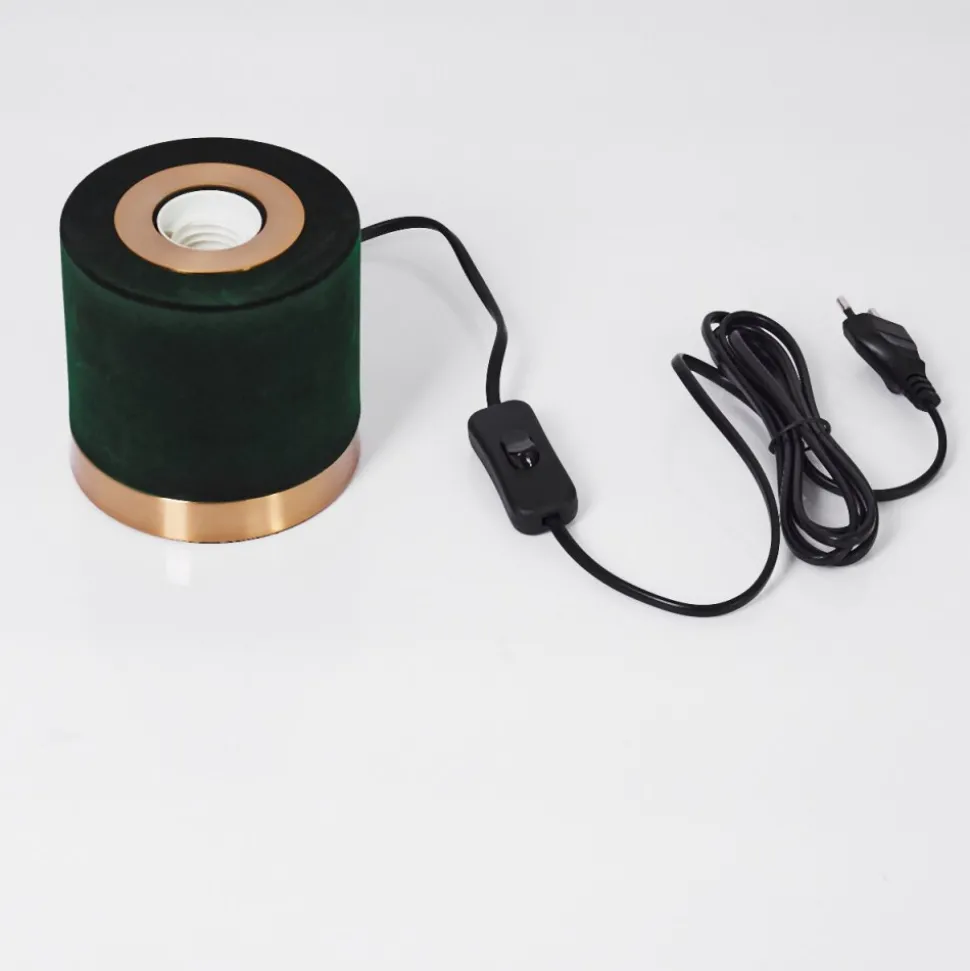Lampe De Table Weruga Vert, Laiton, 1 Lumiere