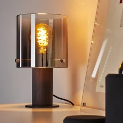 Lampe De Table Wichita Noir, 1 Lumiere
