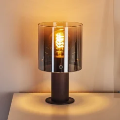 Lampe De Table Wichita Noir, 1 Lumiere